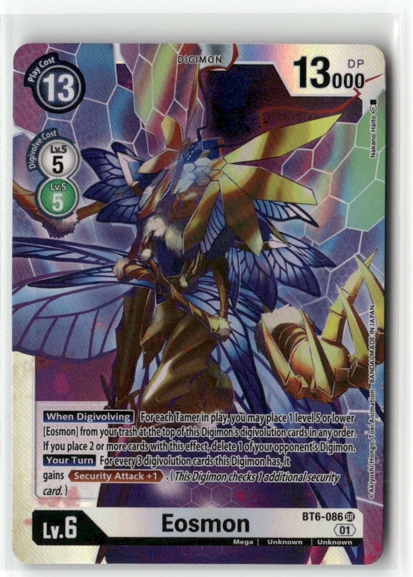 Eosmon BT6-086 SR Double Diamond Digimon TCG NM