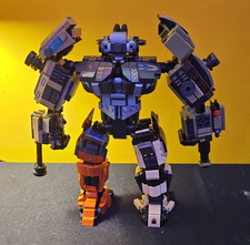 Interlocking Blocks Brick-Built Mech Robot Fi...