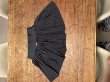 Alo Yoga Black Grand Slam Pleated Tennis Skirt Skort Built-In Shorts Size M