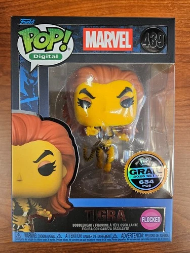 Funko Pop Digital Tigra West Coast Avengers #439 GRAIL 634 pc Marvel FLOCKED