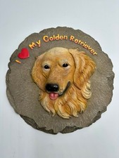 I Love My Golden Retriever Wall Plaque Hanging Sign Dog Art