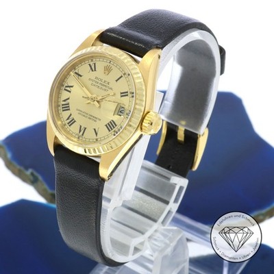 Rolex Lady-Datejust 26mm Gelb Gold 6916 Vintage Damen Automatik Uhr xxyy