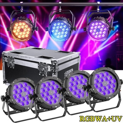 18x15W RGBWA+UV Waterproof LED Par Can Light DMX Stage DJ Lighting Outdoor Party