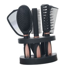 Set Of 5 Hair Combs Mirror Set Professional Salon Hair Cutting Brushes SVTM QNRK