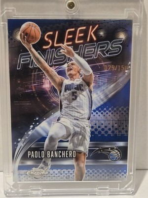 2025-26 Topps Chrome - Sleek Finishers Paolo Banchero #SF-3 Blue Refractor /150