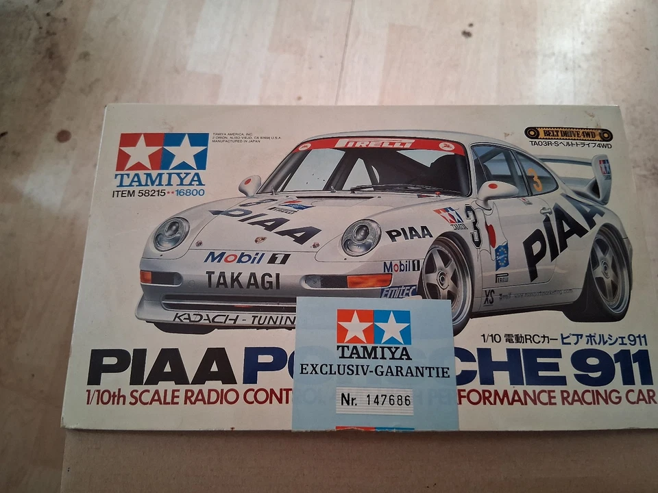Tamiya RC 1:10 Porsche 911 PIAA TA03R-S Chassis Nr 58215 Selten - Bild 4 von 4