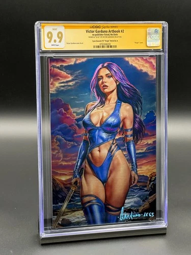 Victor Garduno Artbook #2 CGC 9.9 SS - Cyan Assassin A - METAL - LTD 300