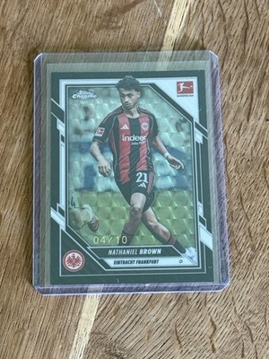 Topps Bundesliga Chrome Nathaniel Brown /10 Geomatric Eintracht Frankfurt