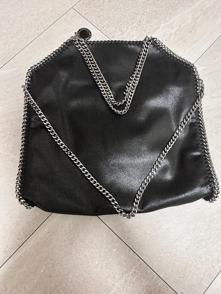 Stella McCartney Falabella Fold-Over Tote Chain Tote Bag  Shoulder Bag 122610 - Image 2 of 4