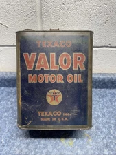 Vintage 2 Gallon Texaco Valor Oil Can
