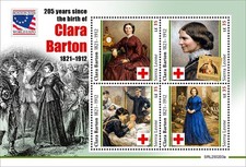 Clara Barton Red Cross Boston World Expo MNH Stamps 2026 Sierra Leone M/S