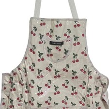 Gloveables Cherry Print Waterproof Apron Gardening Kitchen Cooking Pockets