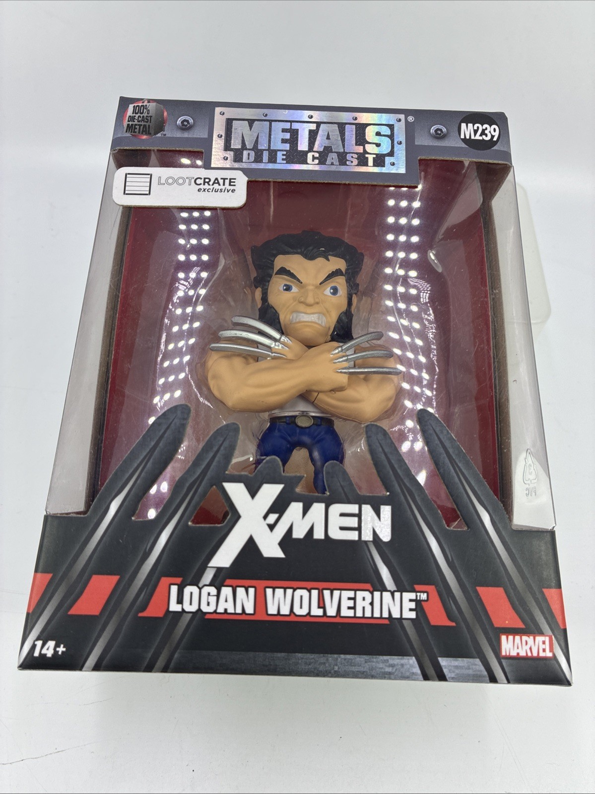 X-Men Logan Wolverine Metals Die Cast Loot Crate Exclusive Metal Figure