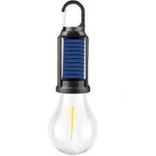 Solar USB Rechargeable HangBulb Light Outdoor Camp Waterproof LED Emergency Lamp