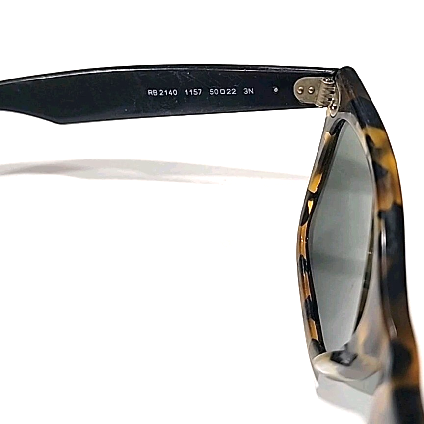 Ray Ban RB2140 1157 Lg Tortoise Wayfarer Scratched Sunglasses