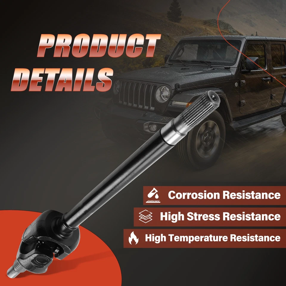 Front Driver Left LH Drive Axle Shaft for Jeep JL Wrangler 68413468AA 2018-2024 Foto 3 de 4