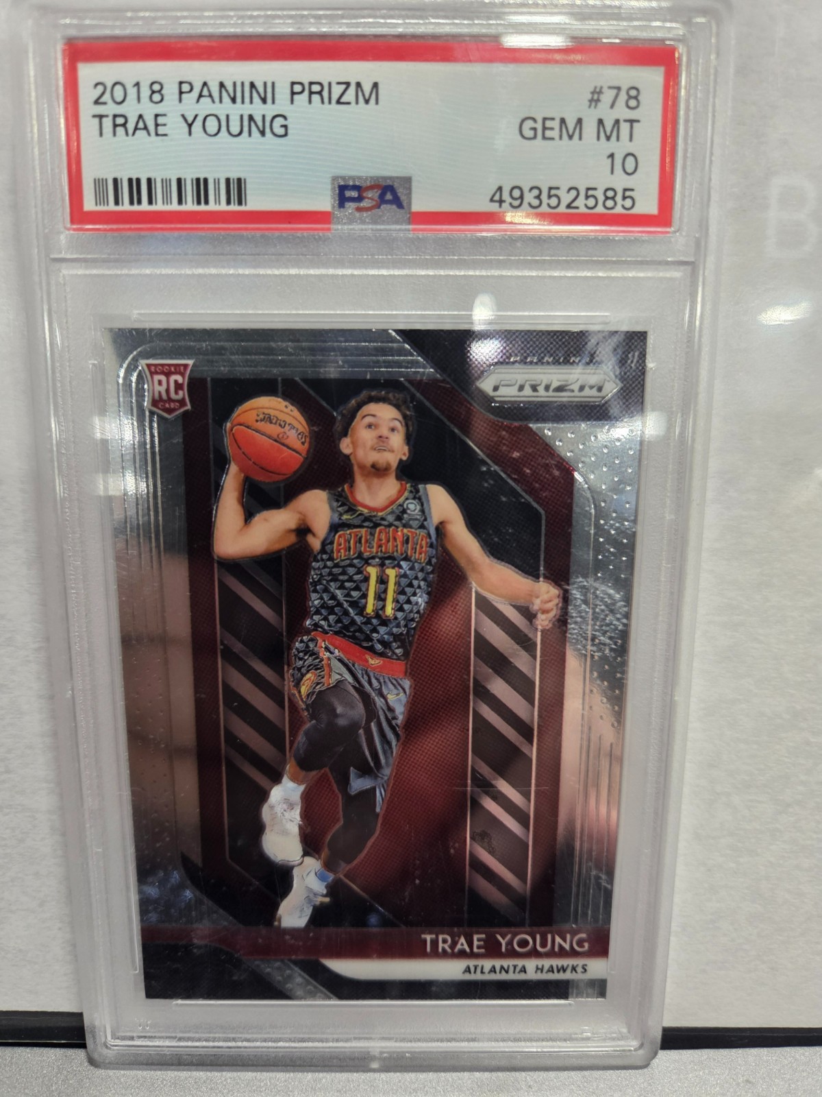 TRAE YOUNG 2018 Panini PRIZM PSA 10 Rookie Card RC #78 GEM MINT 10 HAWKS WIZARDS
