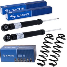 2xSACHS STOSSDÄMPFER+FAHRWERKSFEDER HINTEN passend für VW TOURAN 1T 7-SITZER 1JM