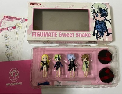 Konami Figumate Sweet Snake Figure Set of 4 Metal Gear Solid 4 w