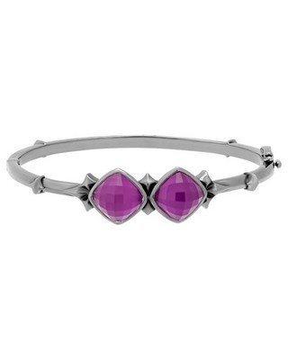 Stephen Webster Superstud crystal haze bangle bracelet black rhodium plated