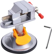 Mini Bench Vise Clamp - 360° Swivel Base, Portable Aluminum Alloy Table Vise fo