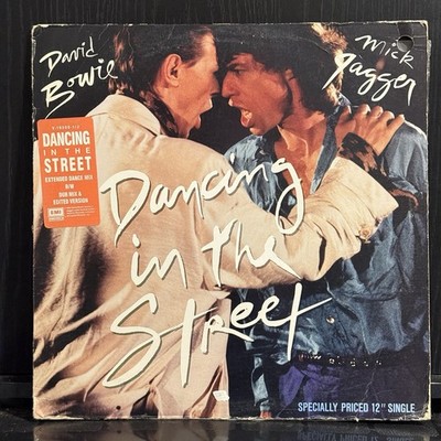 DAVID BOWIE MICK JAGGER Dancing In The Street 1985 EMI 1ST Press 12 Single +Hype