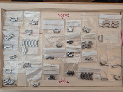 Job Lot of 41 Omega Bracelet Links - Mostly New & Unused - VERY RARE