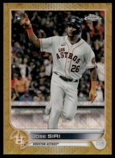 L954 JOSE SIRI RC 2022 TOPPS CHROME GOLD WAVE REFRACTOR /50 #204 ASTROS