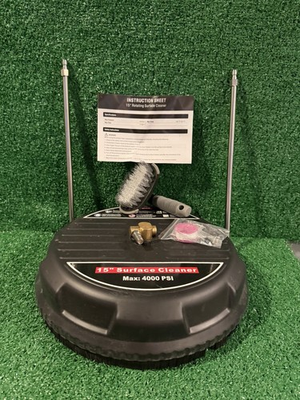 #ad Pressure Washer 15quot; Surface Cleaner Attachment 2 Wands amp; 1 4Quick Plug4000psi $39.99