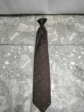 Vintage Wembley Clip On Tie Brown 17" Overall Length Child?