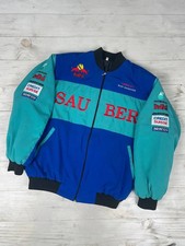 Vintage Red Bull Sauber F1 Racing Bomber Jacket 90s Men Size 3XL Blue