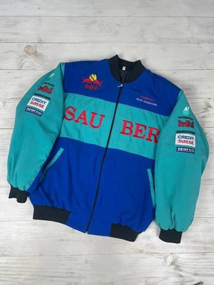 Vintage Red Bull Sauber F1 Racing Bomber Jacket 90s Men Size 3XL