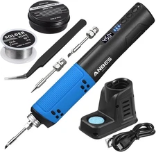 Cordless Soldering Iron Kit LED Display Portable Soldering Tools 392°F to 842°F
