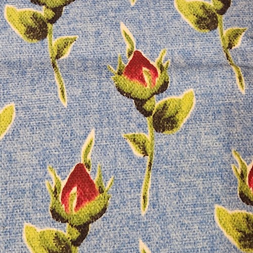 Home Seasons Fabric HS Roselyn Cotton Blue Background W/Roses 46"x52" - Bild 5 von 6