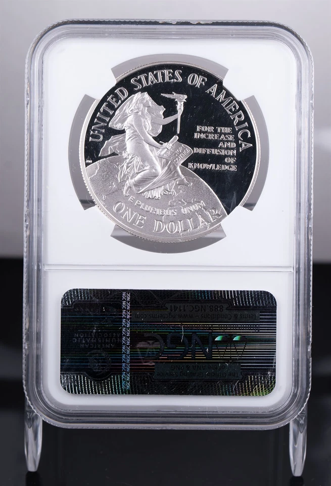 Certified 1996-P Silver $1 NGC PF69 Ultra Cameo Smithsonian - Image 3 of 4