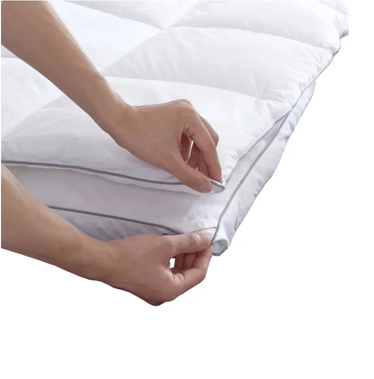 Hotel Grand Luxury Softy Feather Bed Topper- FULL with Removable Top W/ Snaps - Image 2 of 4
