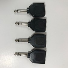 Radio Shack Archer Dual Headphone Adapter 3 Circuit Inline Headphone Jack Lot 4