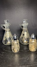 Vintage Victorian Sterling Cruets Pairpoint Company of New Bedford, MA.
