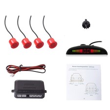 Car Auto Vehicle Reverse Backup Radar System with 4 Parking Sensors Distance ...