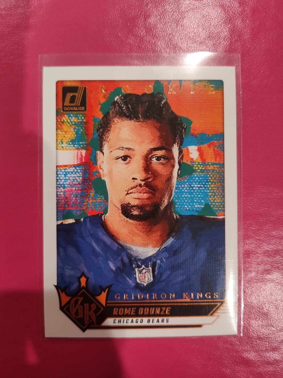 2024 Panini Donruss Gridiron Kings Canvas Rome Odunze #7 RC Chicago Bears