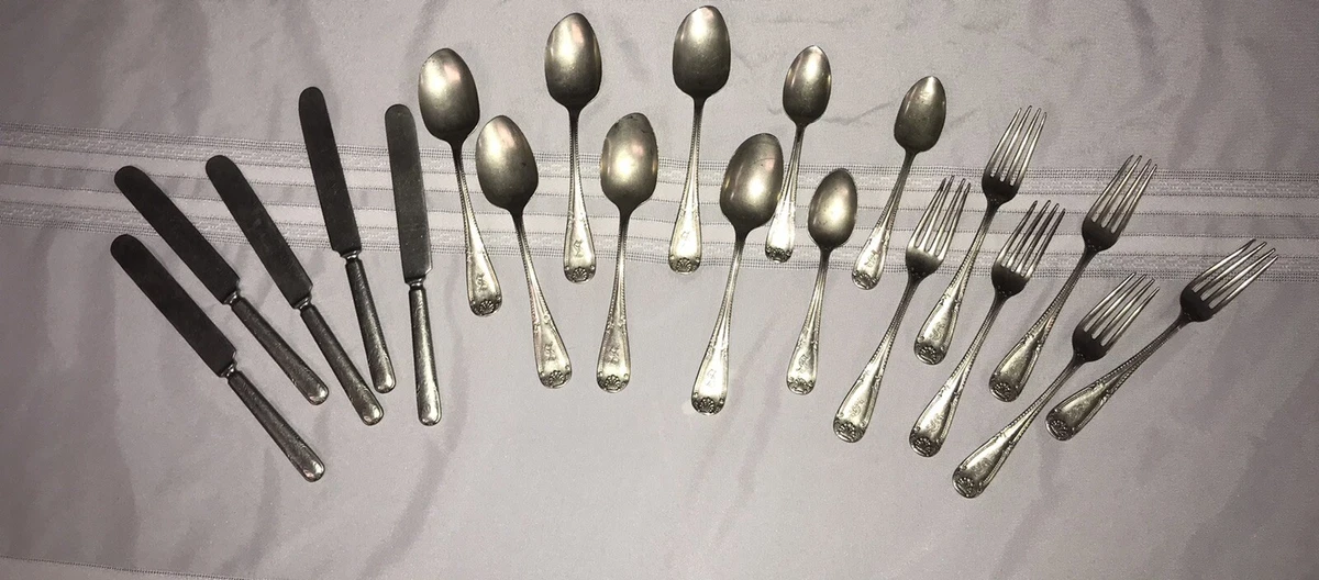 Antique monogrammed silverware clearance