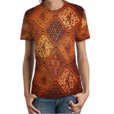 Women Tshirt Original Indonesian Batik 7434105023030 Tee Polyester T-Shirt