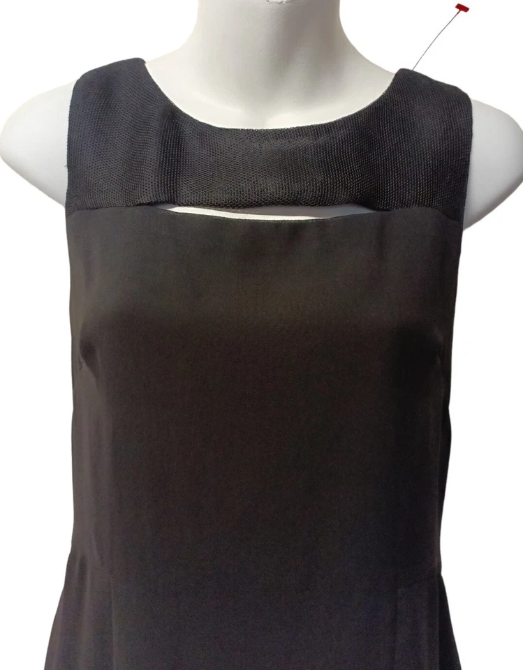 Vestido para mujer Rag & Bone negro recorte malla escote sin mangas talla: 4 Foto 3 de 4