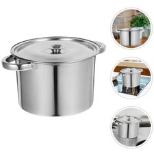 Stew Pot Big Saucepan with Lid Covered Stockpot Pasta Brine