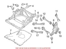 Genuine OEM Rear Left Lower Rearward Suspension Control Arm For BMW 33326862215