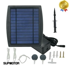 Solar Power Oxygenator Air Pump Aerator Oxygen Pump Set for Aquarium Garden