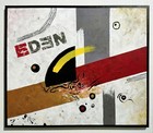 Tableau abstrait EDEN Art contemporain signé 2024 graphique déco murale 55x46