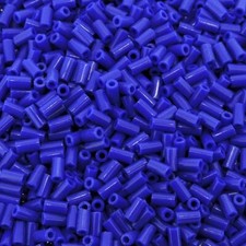 Miyuki Bugle Beads Size 1, 3mm x 1.5mm, 19.5 Gram Tube, Opaque Cobalt Blue