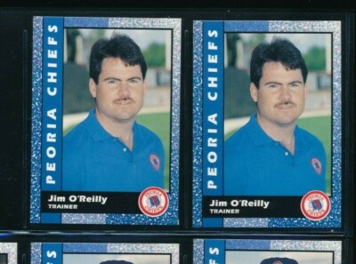 Lot (2) 1992 Kitchen Cooked #28 Jim O'Reilly Peoria Chiefs (BJ86) SWSW6