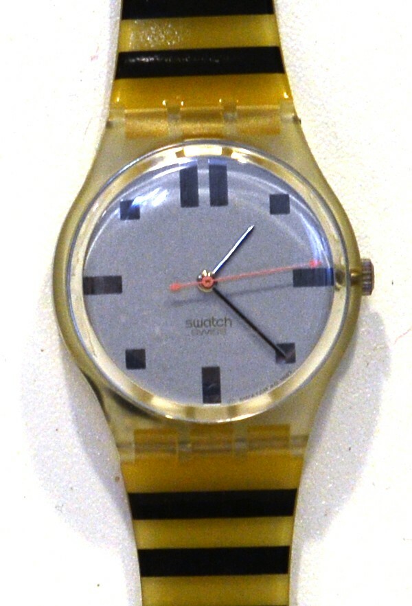 Swatch GK 105 Calafati montre vintage 1987 au style rétro unique